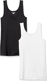 Women's Slim-Fit Scoop Neck Tank Top, Pack of 2