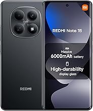 Redmi Note 15 4G LTE (Compatible with Tmobile Mint Tello & Global) (256GB + 8GB) 6.77" 120Hz 108MP AI Camera Global Version Dual Sim Model 2510DRA23L Liberado (Black)