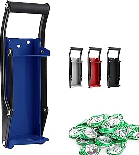 Can Crusher - Efficient 12oz & 16oz Aluminum Soda & Beer Can Recycler (Blue)