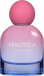Nautica for Her Rose Island Eau De Parfum, 1.6 Fl Oz (Pack of 1), Notes of Lemon, Rose, and Musk, Women's Fragrance, Long Lasting, Mood-Boosting Fragrance, Vegan Formula