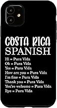 Costa Rica Pura Vida Spanish Saying Case for iPhone 11