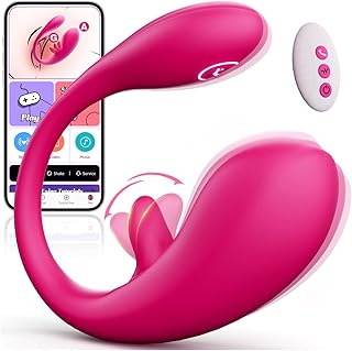 Couples Sex Toys Wearable Vibrator, App Remote Control G Spot Vibrators with 10 Vibration & Tapping Modes,Quiet Vibrating Panties for G Spot Clit Nipple Stimulation Adult Sex Toys & Games