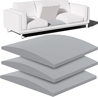 Couch Cushion Support, Sofa Cushion Support for Sagging Couch Seat, 20x20x2in, Couch Replacement Insert, High Density Foam Furniture Seat Sagging Repair, Trapezoid 40D, Grey Set of 3