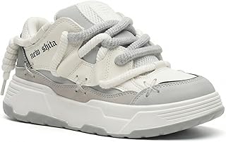 Men's and Women's Chunky Platform Sneakers, Y2K Aesthetic Unisex Dad Shoes, 2 inch Height Increasing Walking Shoes, Lightweight Breathable Athletic Fashion Trainers for Couples