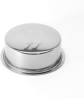 51mm Pressurized Espresso Filter Basket 2 cup/double shot Compatible with CUISINART EM100 Breville Cafe Roma ESP8/ESP6/800ES/BES200/250/400/800/820/830 coffee machine