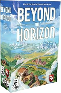 Capstone Games Beyond The Horizon, Civilization Building Board Game, 2-4 Players, 120 Minutes, Ages 14+