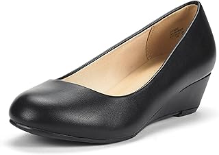 Women's Debbie Mid Wedge Heel Pump Shoes