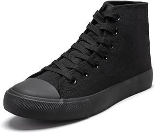 Kids High Top Sneakers for Girls Boys Teen, Hightop Canvas Tops Lace-Up Shoes
