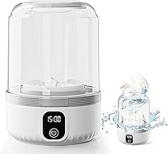 Underwear Washing Machine, Upgrade 1.5L Mini Portable Washing Machine Rechargeable Underwear Washer Deep Cleans Small Clothes for Apartment, Dorm, RV, Travel & Hotel Use (White)