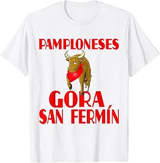 Pamplona Camisetas de España Gora San Fermin T-Shirt