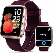 Smartwatch for Women, Compatible with Android & iPhone, 1.8'' Fitness Tracker Watch with Alexa, Call & Notification Alerts, Heart Rate & Sleep Monitor, 120 Sports Modes, Waterproof Watch for Women