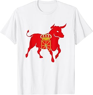 Bull Navarra Flag St Fermin Pride Navarro Viva San Fermín T-Shirt