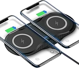 30Watt Dual Wireless Charging Pad for Multiple Devices, Dual 15W Charging Pad for iPhone 16/15/14/13/12/11/X,for Samsung Galaxy S25/S24/S23/S22/S21/S20/S10, and More. with USB-C Cable