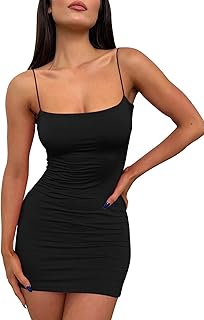 Women's Mini Sexy Bodycon Dress 2026 Spring Summer Going Out Short Backless Party Club Dresses Y2k Clothes