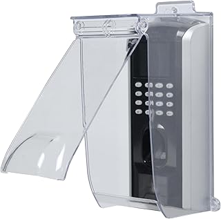 Clear Gate Outdoor Keypad Cover,Flip Access Control Rain Cover，Doorbell rain cover Compatible for most Doorbell/Lock Keypad/Attendance Machine/Door Keypad