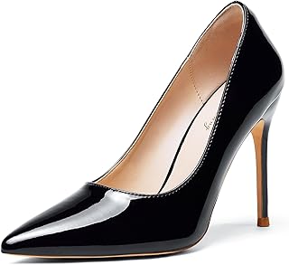 Women's High Heels Pumps Closed Pointed Toe Stiletto 4inch Heels Classic Office Special Dressy Wedding Pump Shoes