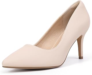 IN3 High Heels Pumps Closed Toe Heels Women's Pumps Stiletto Pointed Toe Dress Shoes Wedding Prom Bridal Work Office Bride Guest Trendy Dressy Fashion Comfortable Pump Shoes
