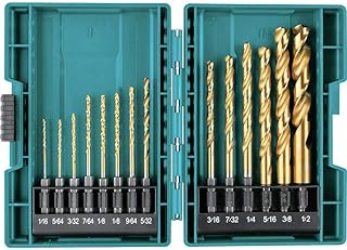 B-65399 Impact Gold 14 Pc. Titanium Drill Bit Set, 1/4 in. Hex Shank