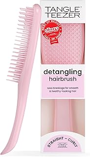 Tangle Teezer Ultimate Detangler Brush for Wet & Dry Hair, Eliminates Knots & Reduces Breakage for Straight to Wavy Hair Types, Millennial Pink