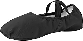 Women Ballet Shoes Highly Stretch Canvas Adult Ballet Slippers Split Sole Yoga Dance Shoe for Girls Boys