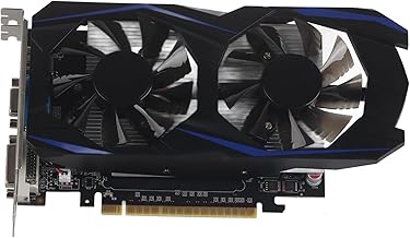 Yunseity GTX1050Ti Graphic Card, 4GB DDR5 128bit Gaming Graphics Card with Cooling Fan, 700MHz 3D API DirectX 12, PCI Express 2.0 Independent Desktop Video Card