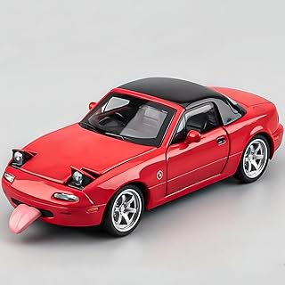 Miata MX5 Toy Car 1/32 Diecast Model Cars, Car Toys for Kids Age 4-7 Miata Gift for Boys Girls,Pull Back rc Sports car with Lighting & Sound (Red)