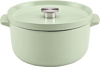 Enameled Cast Iron Dutch Oven/Casserole, 6 Quart, Pistachio