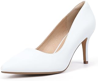 IN3 High Heels Pumps Closed Toe Heels Women's Pumps Stiletto Pointed Toe Dress Shoes Wedding Prom Bridal Work Office Bride Guest Trendy Dressy Fashion Comfortable Pump Shoes
