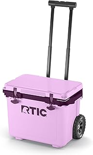 RTIC 22 QT Ultra-Light Wheeled Cooler with Handle, Hard Insulated Portable Ice Chest Box for Beach, Drink, Beverage, Camping, Picnic, Fishing, Boat, Barbecue