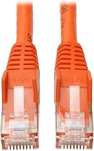 Tripp Lite Cat6 Gigabit Snagless Molded Patch Cable (RJ45 M/M) - Orange, 10-ft.(N201-010-OR)