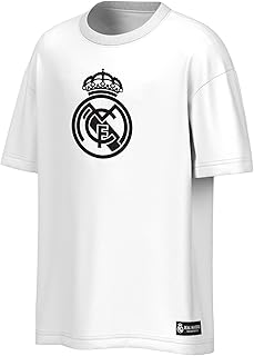 Real Madrid Men’s Interlocked Short Sleeve Oversized Tee – Official Licensed Soccer Apparel