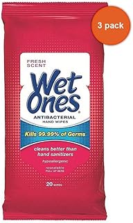 20CT Wet Ones Wipes - Pack of 3