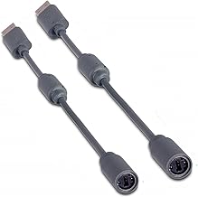 2 Pack Replacement Dongle USB Breakaway Cable for Xbox 360 Wired Controllers - Dark Grey