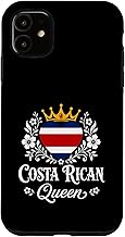 Costa Rican Queen Costa Rica Flag Proud Costa Rican Woman Case for iPhone 11