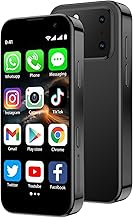 Mini Smartphone 3.0" HD Touchscreen - Unlocked Android Compact Mobile Phone for Kids & Students | Smallest Cell Phone for Travel Backup & Digital Detox | WiFi, GPS, Face ID, Dual SIM, 2GB+16GB, Black
