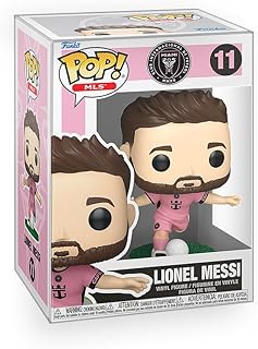 Pop Soccer - Lionel Messi (Pink Uniform) Inter-Miami Vinyl Figure Bundled with Box Protector Compatible for Funko