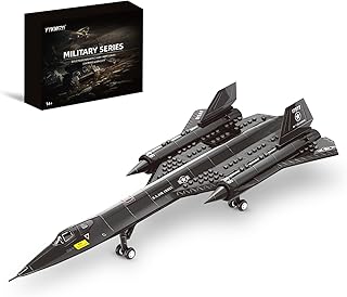 SR-71 Fighter Jet Building- Compatible with Lego Plane Set, Military Fighter Plane Jet Suitable Adults for Adults as Gifts