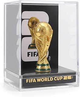 Official FIFA World Cup 2026 Edition - 3 Inch 3D Trophy Inside a Premium Acrylic Case - Timeless Collector’s Item - FIFA World Cup Trophy Replica Perfect for Man Cave or Football Memorabilia