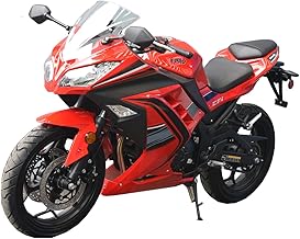 X-PRO Roadster 250 6 Speed Motorcycle EFI Fuel Injection Dirt Bike Bike Street Bike Motorcycle Assembled in Crate (Red)