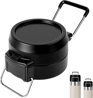 Lid Replacement for Stanley Quick Flip GO, Cover Cap for Stanley 24oz/36oz, BPA-Free Push Button, Leakproof Lid with Carry Loop for Travel/Sports, No Spill Reuse Top for StanleyAccessories, Black