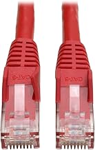Tripp Lite Cat6 Gigabit Snagless Molded Patch Cable (RJ45 M/M) - Red, 50-ft.(N201-050-RD)