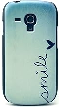 for S3 Mini Case,Galaxy S3 Mini I8190 Case,Danhua Funny Painting Series Picture [Smile Quotes Heart Design Pattern] Back Frame Hard Plastic Shell Case Cover Skin for Samsung Galaxy S3 Mini I8190 (Not for Samsung Galaxy S3 i9300)