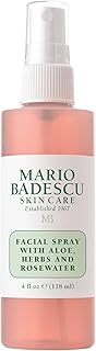 Facial Spray with Aloe, Herbs and Rose Water for All Skin Types, Face Mist that Hydrates, Rejuvenates & Clarifies