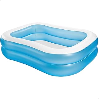 Intex - 3-Person Oblong Rectangular Pool, 203x152x48cm, 264 Gallons, Black (57180)