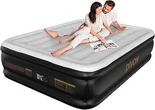 Air Mattress Full with Built in Pump,18’’High Blow Up Mattress Full with Wave Pattern,Self Inflation/Deflation Mattress in 3 Mins, Air Bed for Home&Camping,660lbs