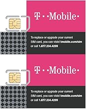 (2 Pack) Authentic Official T-Mobile SIM Card Micro/Nano/Standard GSM 4G/3G/2G LTE Prepaid/Postpaid Starter Kit Unactivated Talk Text Data & Hotspot