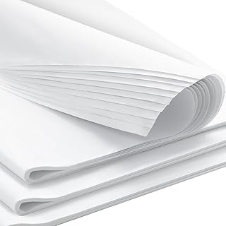 Simetufy White Tissue Paper for Gift Bags, 270 Sheets 20" x 20" White Wrapping Paper for Packaging, Gift Wrapping Tissue Paper Bulk for Crafts Mother's Day Birthday Wedding Holiday Christmas Decor DIY