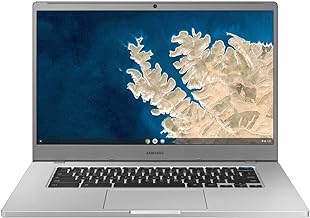 Chromebook 4 + Chrome OS 15.6" Full HD Intel Celeron Processor N4000​ 6GB RAM 64GB eMMC Gigabit wi-FI-XE350XBA-K03US,Silver