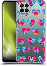 Head Case Designs Heart Trend Craze! Gel Case [Military Grade Protection] Compatible with Samsung Galaxy M33 (2022)