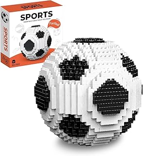 Soccer Ball Building Set - Challenging STEM Educational Micro Bricks Toy Office Home Decor, Birthday Gift for Adults Teens (850PCS)